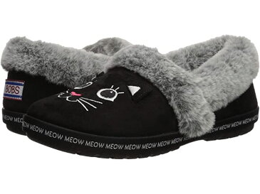 (取寄) ボブス スケッチャーズ レディース トゥ コージー - ニャー パジャマ BOBS from SKECHERS women Too Cozy - Meow Pajamas Black