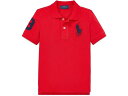 (取寄) ラルフローレン キッズ ボーイズ ビッグ ポニー コットン メッシュ ポロ シャツ (リトル キッズ) Polo Ralph Lauren Kids boys Big Pony Cotton Mesh Polo Shirt (Little Kids) New Red