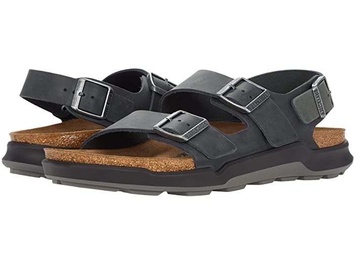 (取寄) ビルケンシュトック メンズ ミラノ ラギッド (メン) Birkenstock men Milano Rugged (Men) Black Oiled Leather