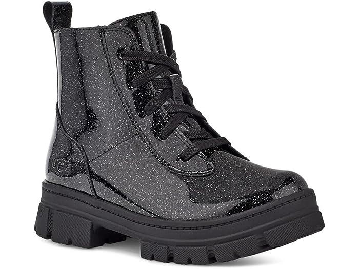 (取寄) アグ キッズ ガールズ アシュトン レースアップ グリッター (リトル キッド/ビッグ キッド) UGG Kids girls Ashton Lace-Up Glitter (Little Kid/Big Kid) Glitter Black
