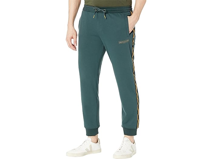 (取寄) アルマーニエクスチェンジ メンズ サイド ストライプド ドローストリング ジョガーズ Armani Exchange men Armani Exchange Side Striped Drawstring Joggers Green Gables