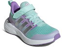 (取寄) アディダス キッズ ガールズ フォルタラン 2.0 エラスティック レース (リトル キッド/ビッグ キッド) adidas Kids girls adidas Kids FortaRun 2.0 Elastic Lace (Little Kid/Big Kid) Semi Flash Aqua/Silver Metallic/Orchid Fusion