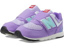 (取寄) ニューバランス キッズ スニーカー ジュニア 子供 靴 ガールズ 574 ニュー-B フック-アンド-ループ New Balance Kids 574 New-B Hook-and-Loop (Infant/Toddler) Violet Crush/Bright Cyan