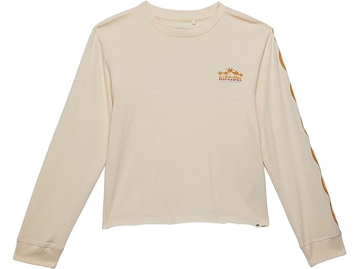 (取寄) リップカール キッズ ガールズ スウェル ロング スリーブ ティー (ビッグ キッズ) Rip Curl Kids girls Rip Curl Kids Swell Long Sleeve Tee (Big Kids) Off-White