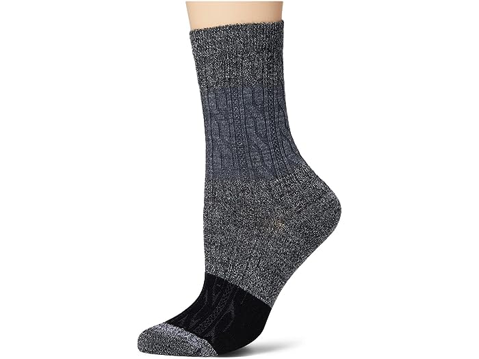 (取寄) スマートウール レディース エブリデイ カラーブロック ケーブル クルー ソックス Smartwool women Smartwool Everyday Color-Block Cable Crew Socks Charcoal