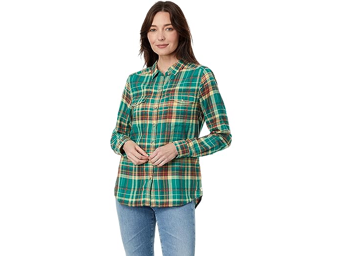 () g[hAhR[ fB[X -tH[ tl Vc Toad&Co women Toad&Co Re-Form Flannel Shirt Cyan