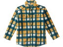 (取寄) エルエルビーン キッズ コージー フリース プレイド シャツ ジャケット (ビッグ キッズ) L.L.Bean kids L.L.Bean Cozy Fleece Plaid Shirt Jacket (Big Kids) Ochre