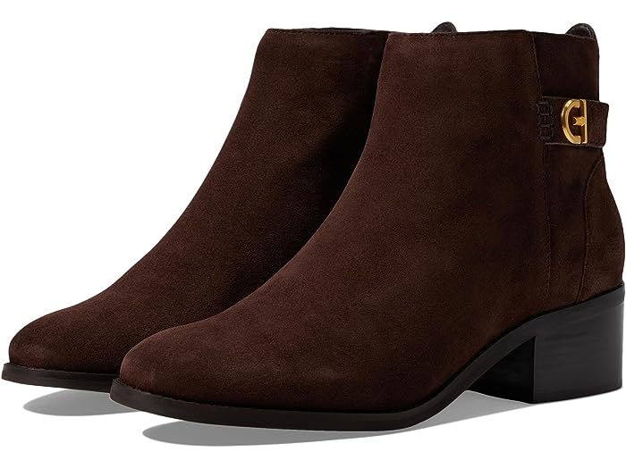 (取寄) コールハーン レディース ホリス バックル ブーティ Cole Haan women Cole Haan Holis Buckle Bootie Dark Chocolate Suede