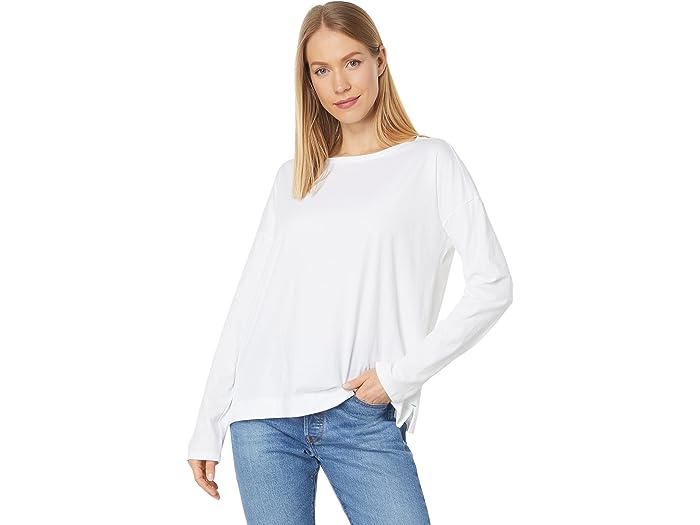 ()  P fB[X O X[u hbv V_[ {[glbN Lilla P women Lilla P Long Sleeve Drop Shoulder Boatneck White