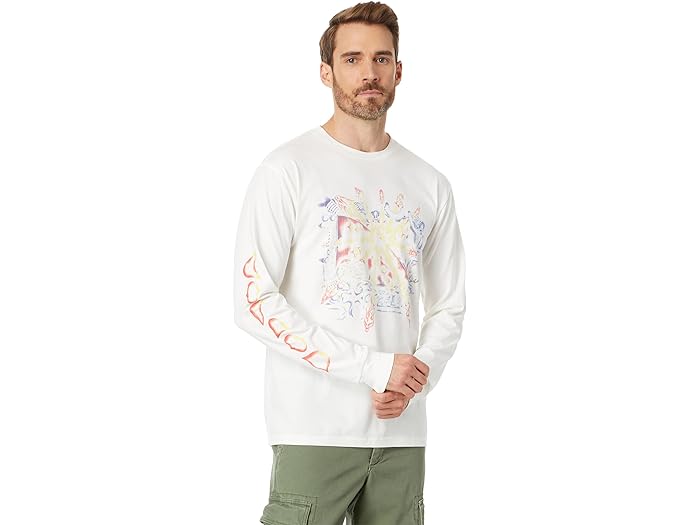 (取寄) ボルコム メンズ アーティスト サム 長袖 Tシャツ ロンT Volcom men Volcom Featured Artist Sam Ryser Long Sleeve Tee Off-White