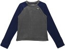 (取寄) エルエルビーン キッズ フィットネス フリース ロング スリーブ ティー カラーブロック (リトル キッズ) L.L.Bean kids L.L.Bean Fitness Fleece Long Sleeve Tee Color-Block (Little Kids) Gray Heather/Night