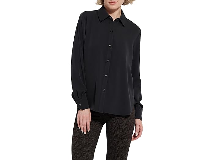 (取寄) リセ レディース パーカー ボタンダウン シャツ Lysse women Lysse Parker Button-Down Shirt Black