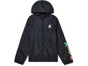 (取寄) ハーレー キッズ ボーイズ コア ウィンドブレーカー ジャケット (ビッグ キッズ) Hurley Kids boys Hurley Kids Core Windbreaker Jacket (Big Kids) Black