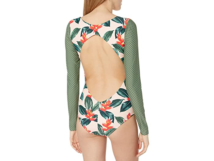 (取寄) ボディ グローブ レディース ウィメンズ スタンダード クロエ ロング スリーブ パドル ワン ピース スイムスーツ ウィズ Upf 50+ Body Glove women Womens Standard Chloe Long Sleeve Paddle One Piece Swimsuit with UPF 50+ Sweet Escape Floral