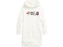 (取寄) ラルフローレン キッズ ガールズ ロゴ フリース パーカー ドレス (ベビー トドラー キッズ 幼児 子供) Polo Ralph Lauren Kids girls Logo Fleece Hoodie Dress Deckwash White