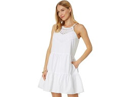 (取寄) リリー ピュリッツァー レディース ブリット コットン ホルター ドレス Lilly Pulitzer women Lilly Pulitzer Britt Cotton Halter Dress Resort White