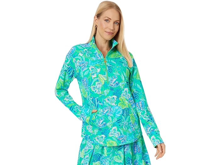 () ꡼ ԥåĥ ǥ Upf 50+ åѡ ݥåץС Lilly Pulitzer women Lilly Pulitzer UPF 50+ Skipper Popover Botanical Green in A Flutter