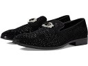 (取寄) ステイシー アダムス メンズ スピーク ブローチ アンド ラインストーン スリップ-オン Stacy Adams men Stacy Adams Spark Brooch & Rhinestone Slip-On Black