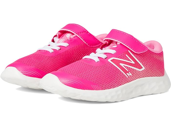 (取寄) ニューバランス キッズ スニーカー ジュニア 子供 靴 ガールズ 520v8 バンジー レース New Balance Kids 520v8 Bungee Lace (Infant/Toddler) Hi-Pink/White