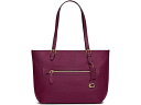 (取寄) コーチ レディース ポリッシュ ペブル レザー テイラー トートバッグ ブランド COACH women Polished Pebble Leather Taylor Tote Deep Plum