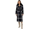 () 󥹥ࡼ ǥ ץ쥤   V22767B Vince Camuto women Vince Camuto Plaid Wool Coat V22767B Navy