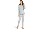 (取寄) エバージェイ レディース ジゼル スリム タキシード パジャマ セット Eberjey women Eberjey Gisele Slim Tuxedo Pajama Set Heather Grey/Sorbet Pink