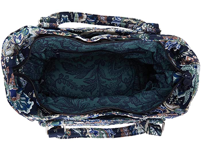 (取寄) ヴェラ ブラッドリー レディース コットン グレンナ サッチェル パース Vera Bradley women Cotton Glenna Satchel Purse Java Navy Camo