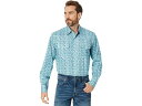 (取寄) ラングラー メンズ 20x ロング スリーブ アドバンス コンフォート プリント Wrangler men Wrangler 20X Long Sleeve Advanced Comfort Print Teal