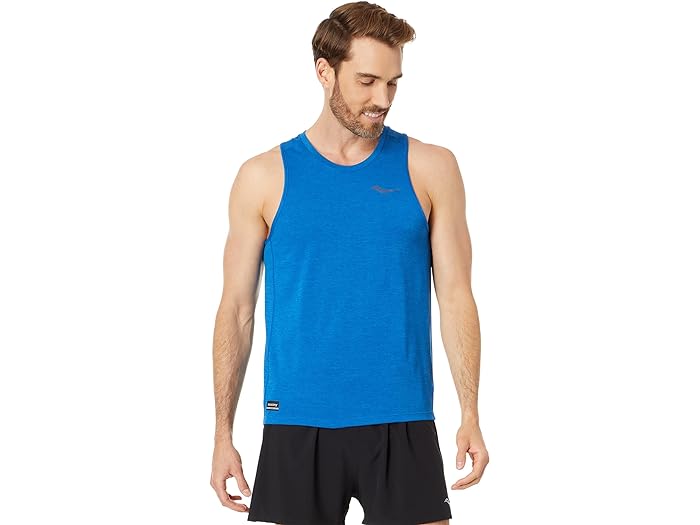 (取寄) サッカニー メンズ ストップウォッチ シングレット Saucony men Saucony Stopwatch Singlet Superblue Heather