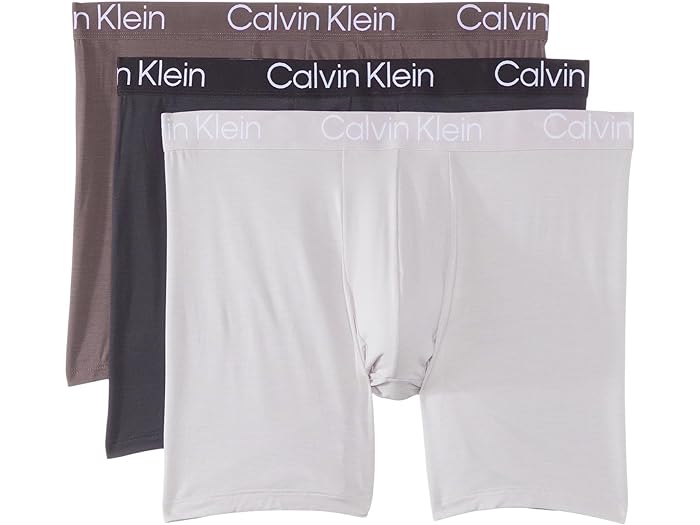 (取寄) カルバンクライン アンダーウェア メンズ エコ ピュア モーダル ボクサー ブリーフ 3-パック Calvin Klein Underwear men Calvin Klein Underwear Eco Pure Modal Boxer Brief 3-Pack Sparrow/Phantom/Lilac Marble