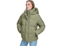 (取寄) リーバイス レディース キルテッド フーデット バブル パファー Levi 039 s women Levi 039 s Quilted Hooded Bubble Puffer Lichen Green