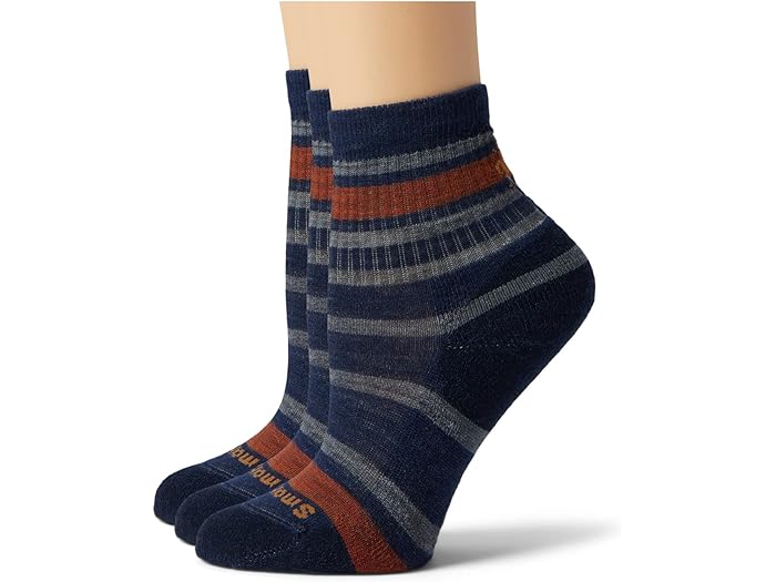 () ޡȥ å å ϥ 饤 å ȥ饤ץ 롼 å 3-ѥå (ȥɥ顼/ȥ å/ӥå å) Smartwool Kids kids Smartwool Kids Hike Light Cushion Striped Crew Socks 3-Pack (Toddler/Little Kid/Big Kid) Deep