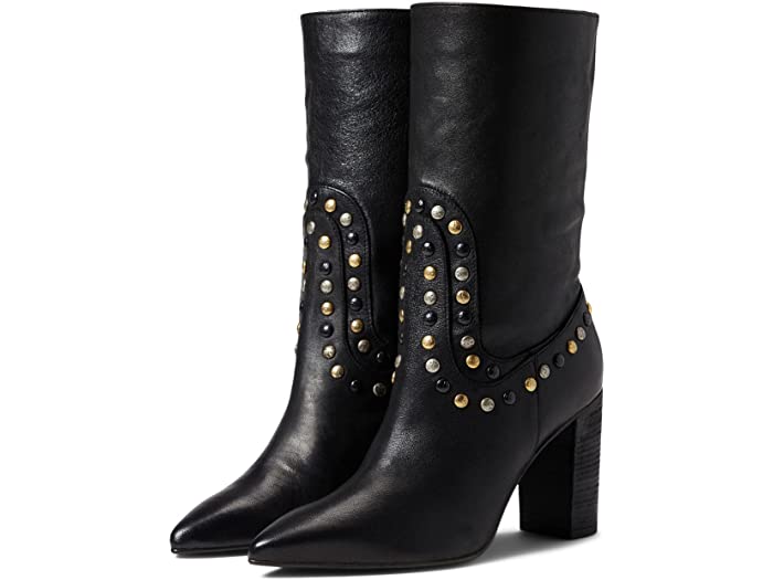 (取寄)フリーピープルスタデッドダコタヒールブートFreePeopleStuddedDakotaHeelBootBlack