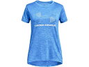 (取寄) アンダーアーマー キッズ ガールズ テック ビッグ ロゴ ツイスト ショート スリーブ Tシャツ (ビッグ キッズ) Under Armour Kids girls Under Armour Kids Tech Big Logo Twist Short Sleeve T-Shirt (Big Kids) Water/White