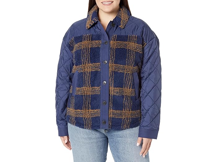 (取寄) カーヴ デザイン レディース ヴィンヤード シャケット Carve Designs women Carve Designs Vineyard Shacket Navy Plaid