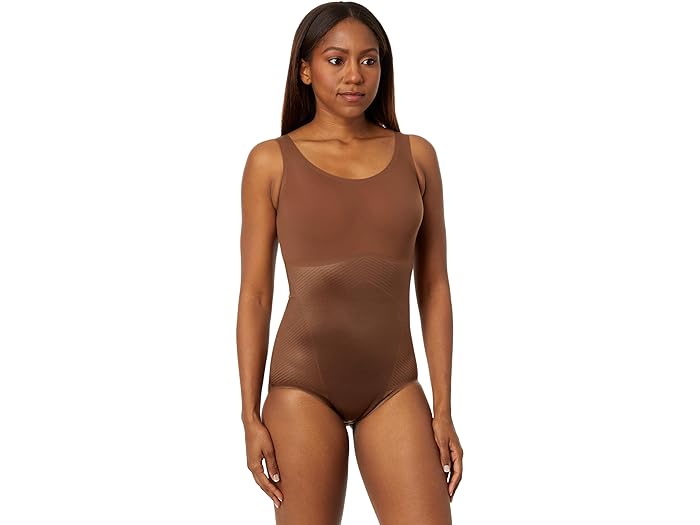 () XpNX fB[X 2.0 ^N peB {fBX[c Spanx women Spanx Thinstincts 2.0 Tank Panty Bodysuit Chestnut Brown