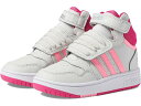 (取寄) アディダス スニーカー キッズ ガールズ フープス ミッド (トドラー 2歳 3歳 4歳) 大きいサイズ adidas Kids girls 大きいサイズ adidas Kids Hoops Mid (Toddler) Grey One/Team Real Magenta/Beam Pink