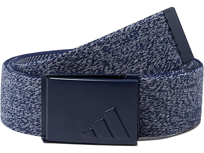 (取寄) アディダス ゴルフウェア メンズ ゴルフウェア ストレッチ ヘザー ウエブ ベルト リバーシブル adidas Golf men adidas Golf Golf Stretch Heather Web Belt Reversible Collegiate Navy その1