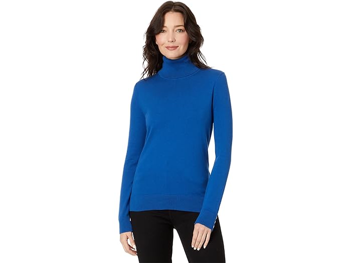 () g~[qtBK[ fB[X \bh ^[glbN Z[^[ Tommy Hilfiger women Tommy Hilfiger Solid Turtleneck Sweater True Blue