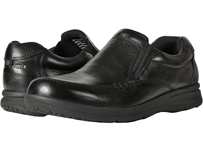 楽天ジェットラグ楽天市場店（取寄） ナン ブッシュ メンズ カム モック トゥ スリッポン Nunn Bush men Cam Moc Toe Slip-On Black Tumbled Leather