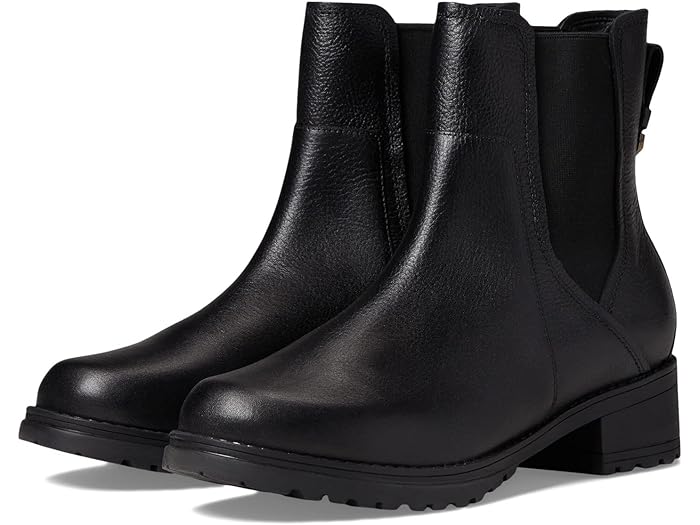 (取寄) コールハーン レディース カメラ ウォータープルーフ チェルシー ブーティ Cole Haan women Cole Haan Camea Waterproof Chelsea Bootie Black Leather