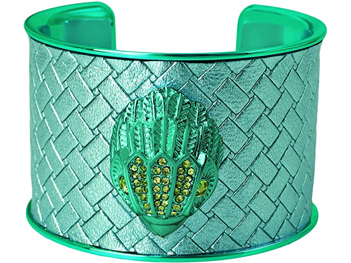 (取寄)ラージレザーイーグルカフブレスレットKurtGeigerLondonLargeLeatherEagleCuffBraceletGreen