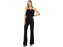 取寄 ベベ レディース ストラップレス オーバーレイ ジャンプスーツ Bebe women Bebe Strapless Overlay Jumpsuit Jet Black