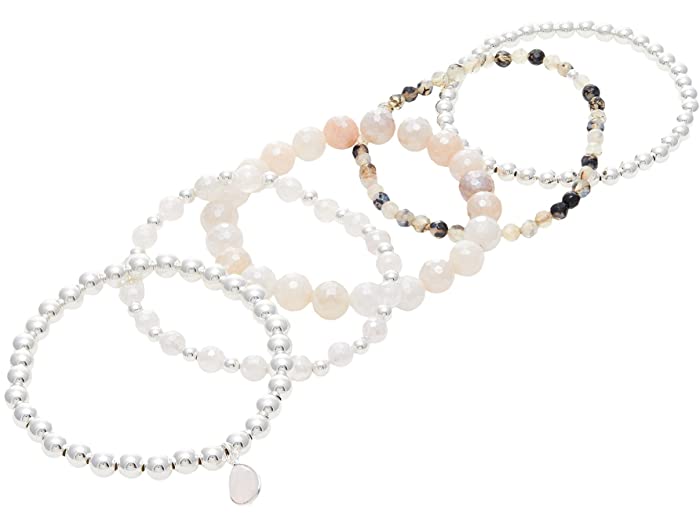 (取寄) ディー バークレー レディース ブライト アイズ ジェムストーン ブレスレット スタック Dee Berkley women Bright Eyes Gemstone Bracelet Stack Pink
