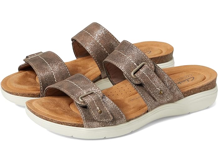 () 顼 塼 ǥ ץ  Clarks women April Dusk Bronze Metallic...