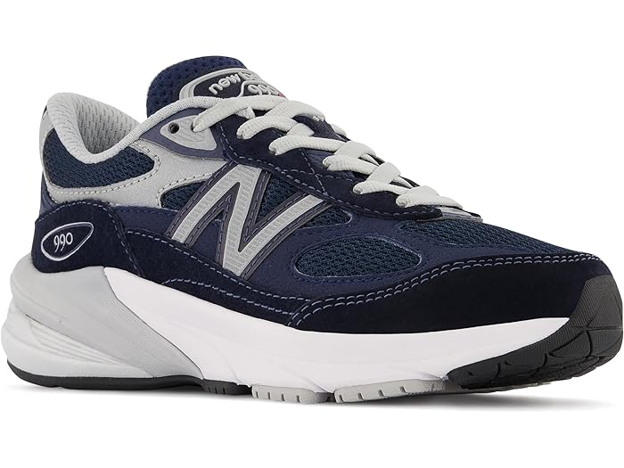 (取寄) ニューバランス キッズ スニーカー ジュニア 子供 靴 990 v6 New Balance Kids boys 990 v6 (Little Kid) Navy/Silver