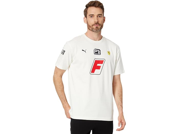 (取寄) プーマ メンズ フェラーリ レース ガレージ クルー 半袖 Tシャツ PUMA men PUMA Ferrari Race Garage Crew Short Sleeve Tee Warm Whiteのサムネイル
