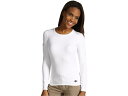 () zbg` fB[X }CN-G[g `~ N[ lbN Hot Chillys women Hot Chillys Micro-Elite Chamois Crew Neck White