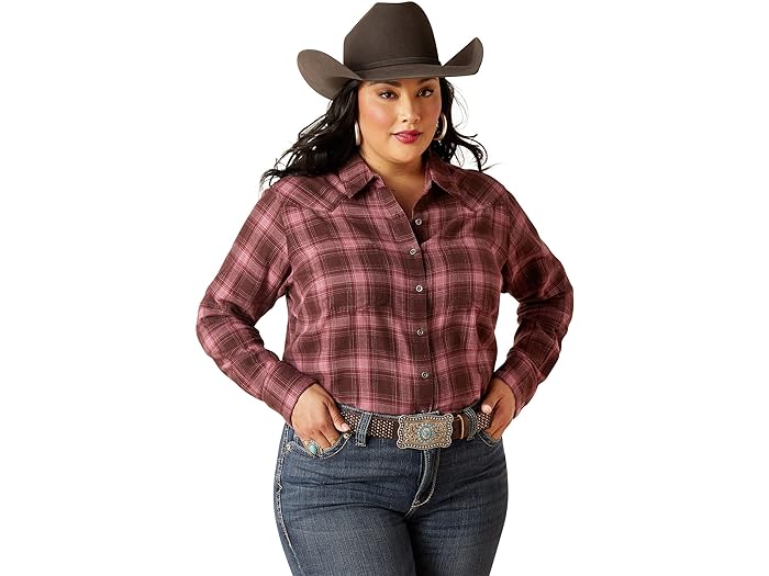 () AAbg fB[X A r[ W[ Vc Ariat women Ariat Real Billie Jean Shirt Lucky Plaid