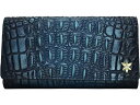 () AkVJ fB[X 1150 gv tH[h Rfid Nb` EHbg Anuschka women Anuschka 1150 Triple Fold Rfid Clutch Wallet Croc Embossed Sapphire